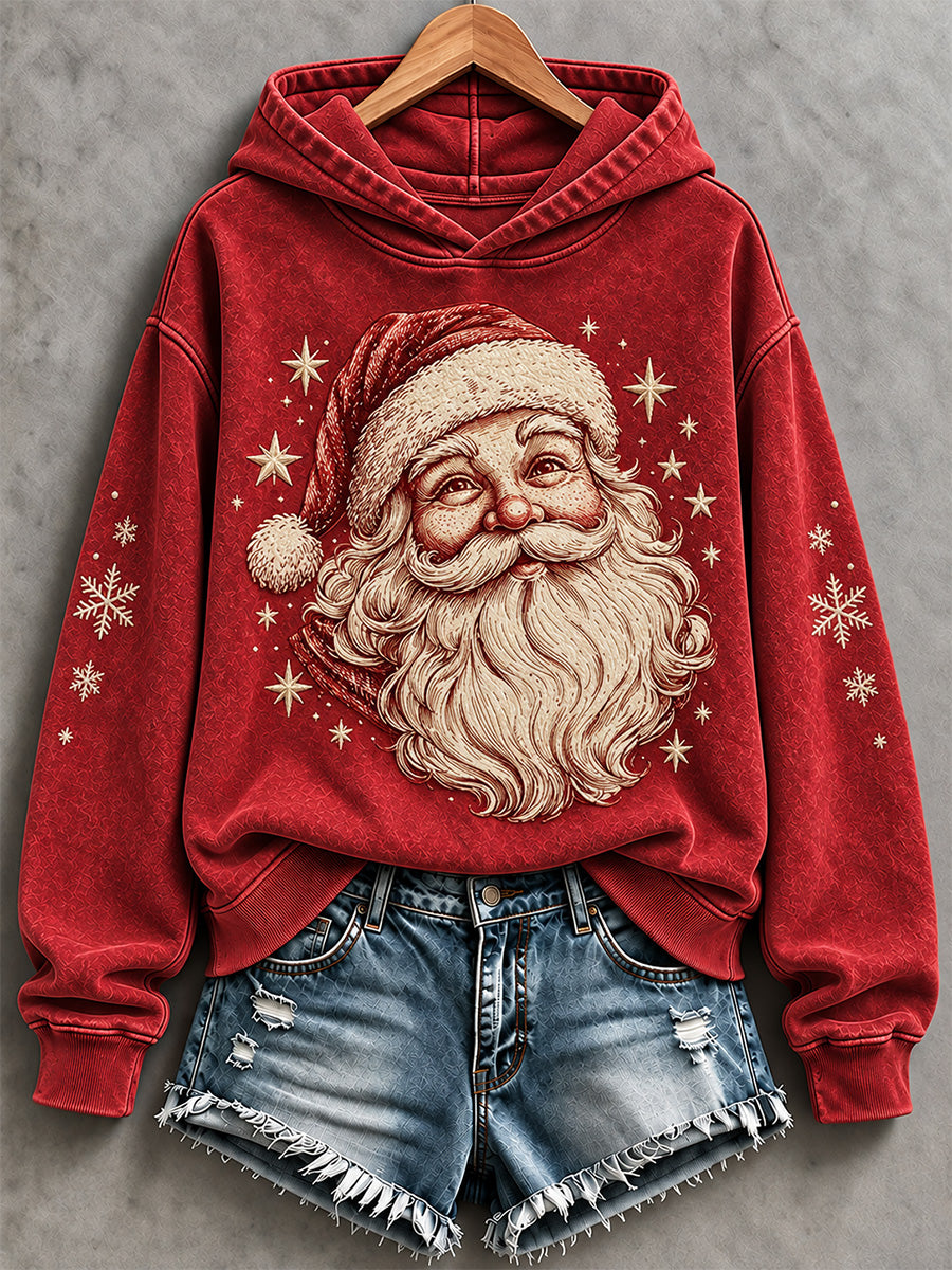 Women's Christmas Santa Print Sweatshirt gracestitchs