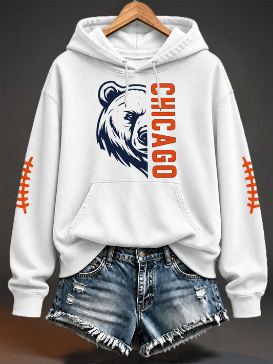 Women's Football Gameday Gift For Football Fans Casual Hoodie gracestitchs