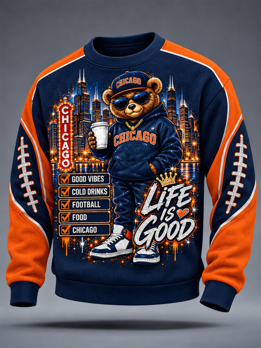 Men's Football Gameday Gift For Football Fans Casual Sweatshirt gracestitchs