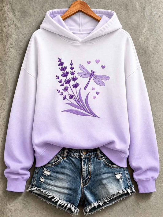 Women's Purple Art Print Sweatshirt