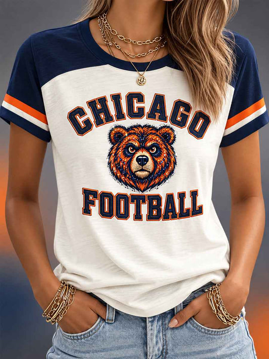 Women's  Football Gameday Gift For Football Fans Casual Tee
