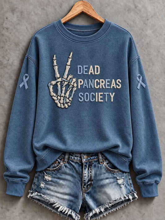 Women'S Diabetes Awareness Print Regular Sweatshirt