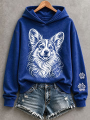 Women's Corgi Hoodie gracestitchs