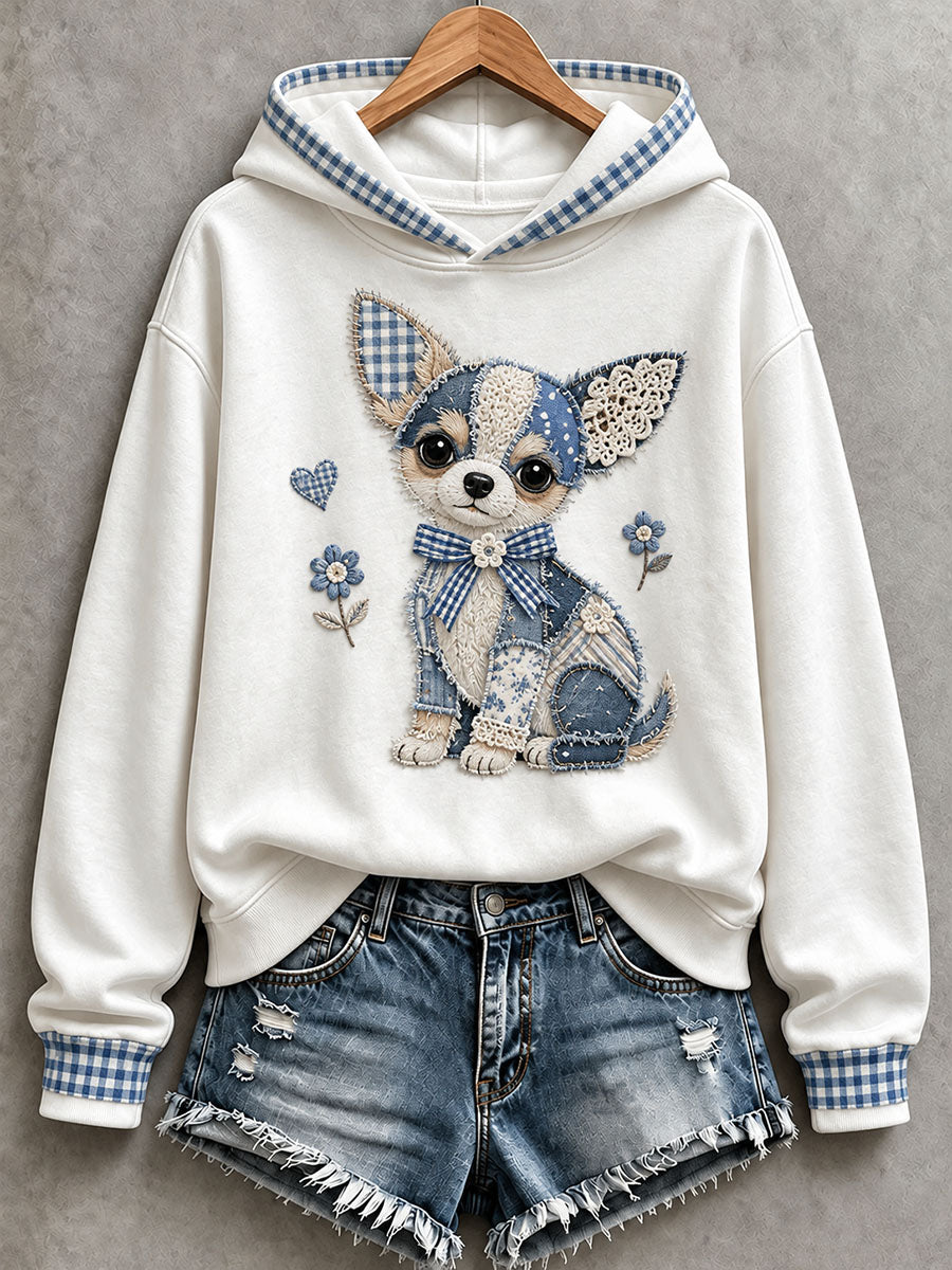 Women's Lovely Chihuahua Hoodie gracestitchs