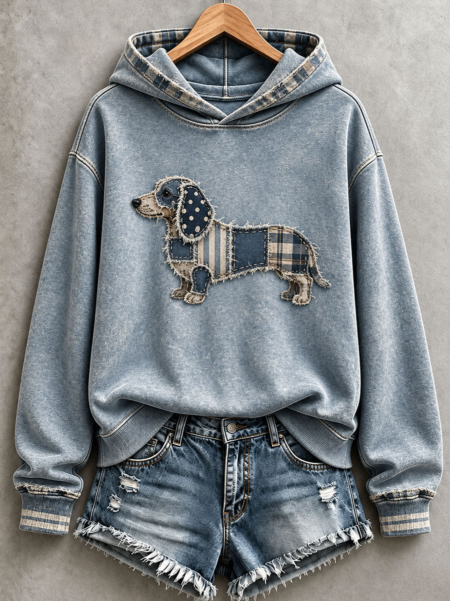 Women's Lovely Dachshund Hoodie gracestitchs