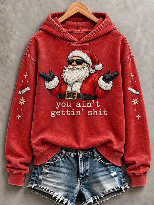 Women's You Aint Getting Shit Print Hoodie gracestitchs