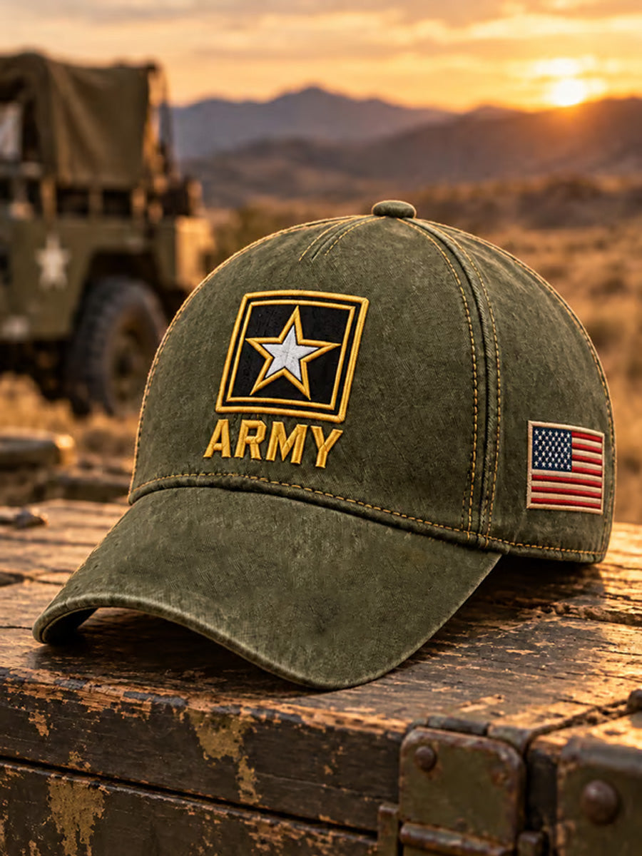 Unisex Vintage Veterans Day Art Print Hat gracestitchs