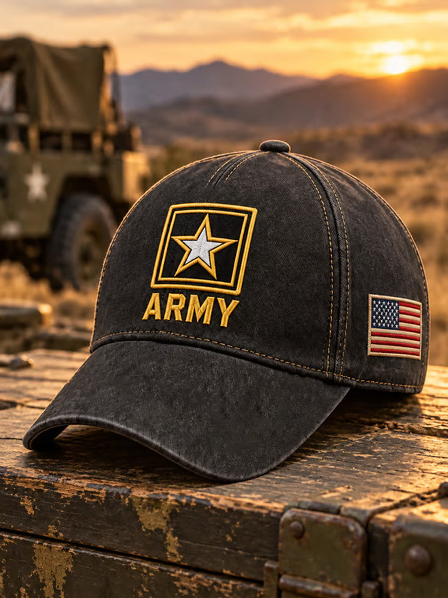 Unisex Vintage Veterans Day Art Print Hat gracestitchs