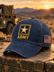 Unisex Vintage Veterans Day Art Print Hat gracestitchs