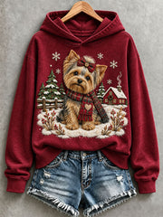 Women's Lovely Yorkshire Terrier Hoodie gracestitchs