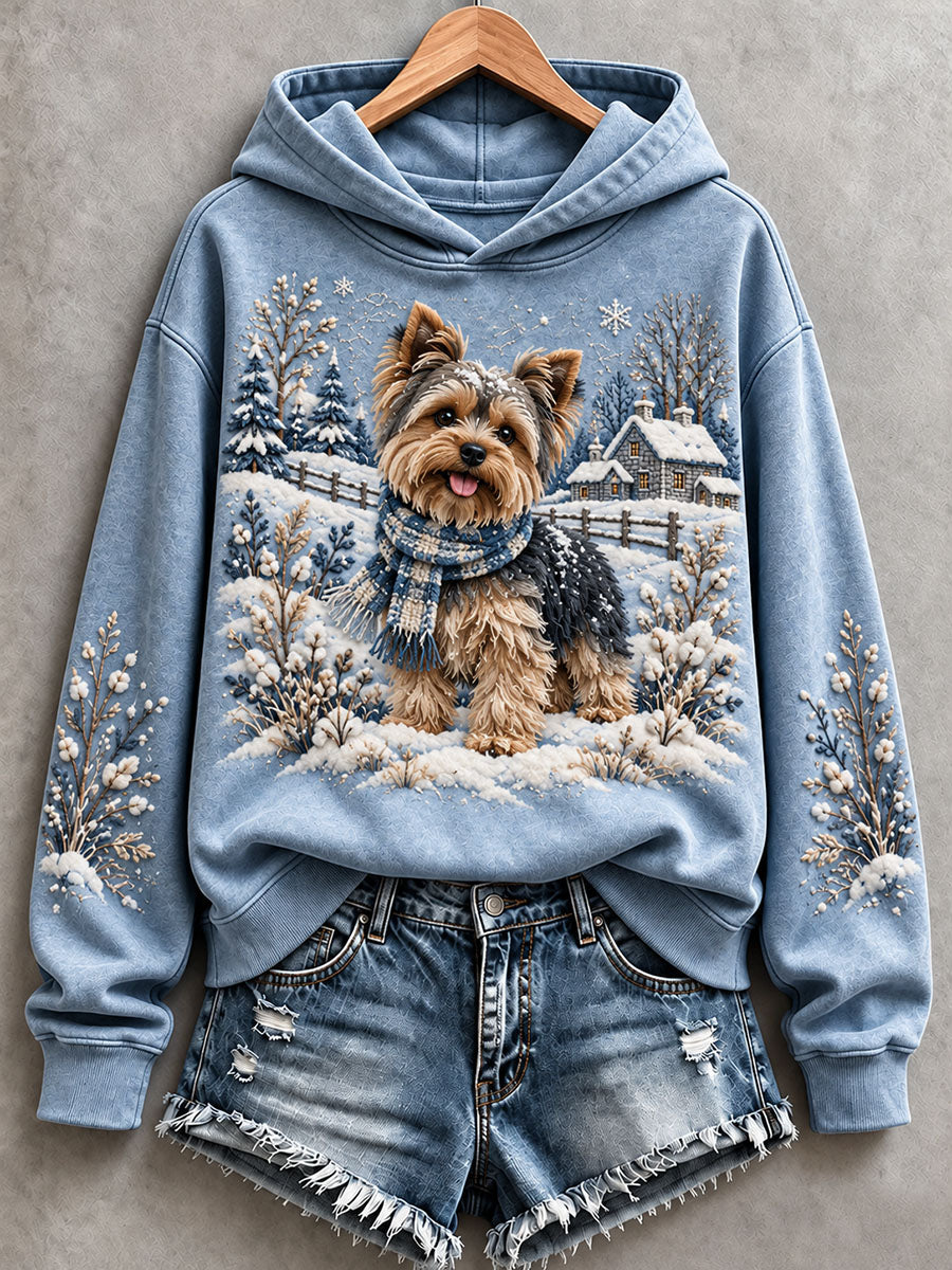 Women's Lovely Yorkshire Terrier Hoodie gracestitchs