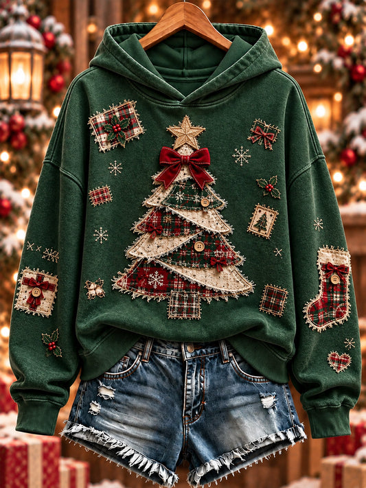 Women's Christmas Print Sweatshirt gracestitchs