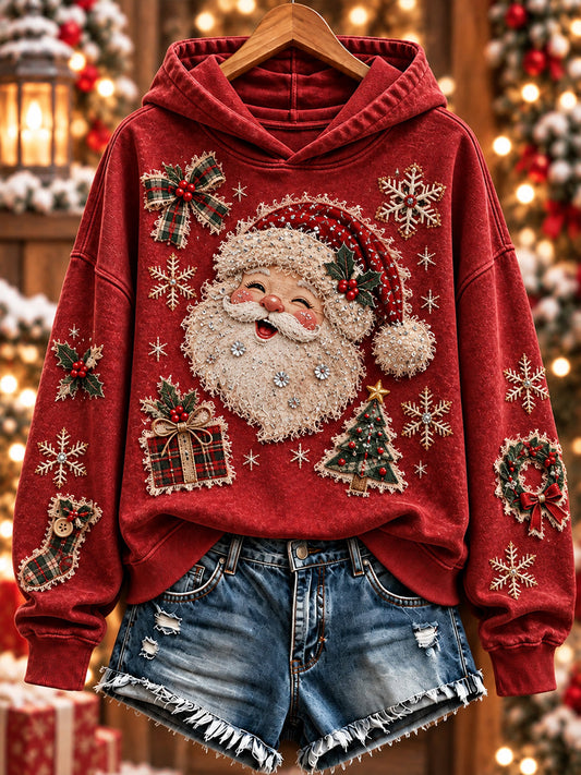 Women's Christmas Print Sweatshirt gracestitchs
