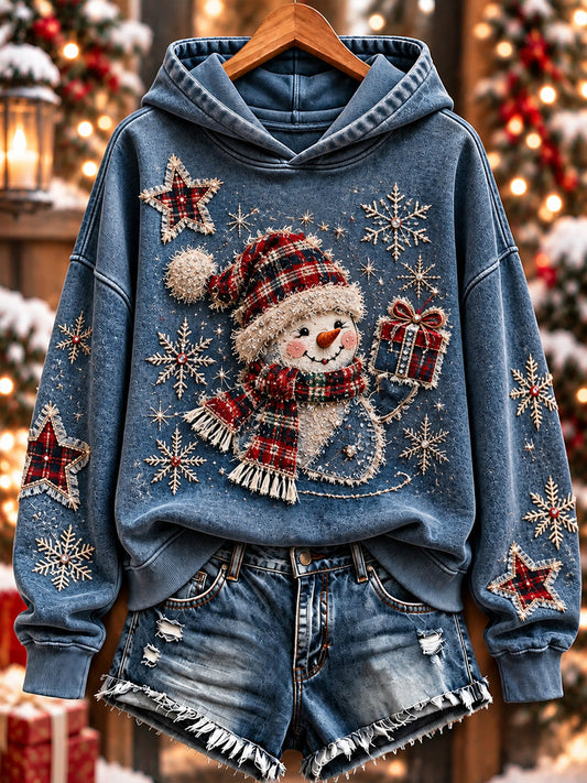Women's Christmas Print Sweatshirt gracestitchs