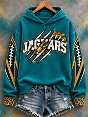 Women's Jaguars Football Gameday Gift For Football Fans Casual Hoodie gracestitchs