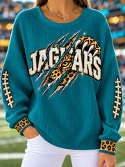 Women's Jaguars Football Gameday Gift For Football Fans Casual Sweatshirt gracestitchs