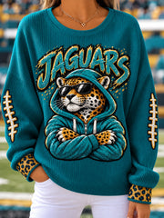 Women's Jaguars Football Gameday Gift For Football Fans Casual Sweatshirt gracestitchs