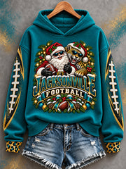 Women's Jaguars Football Gameday Gift For Football Fans Casual Hoodie gracestitchs