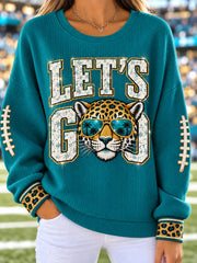 Women's Jaguars Football Gameday Gift For Football Fans Casual Sweatshirt gracestitchs