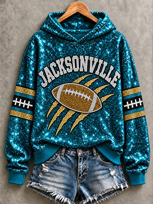 Women's Football Gameday Gift For Football Fans Regular Hoodie gracestitchs