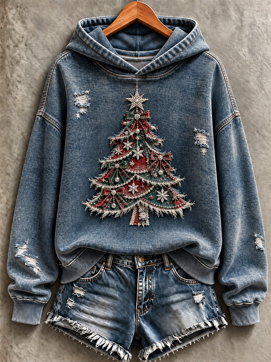 Women's Christmas Print Sweatshirt gracestitchs