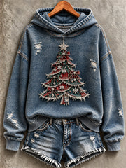 Women's Christmas Print Sweatshirt gracestitchs