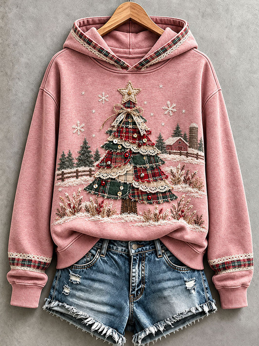 Women's Christmas Tree Hoodie gracestitchs