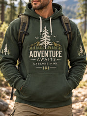 Men's Adventure Awaits Ewplore More Hiker Casual Hoodie gracestitchs