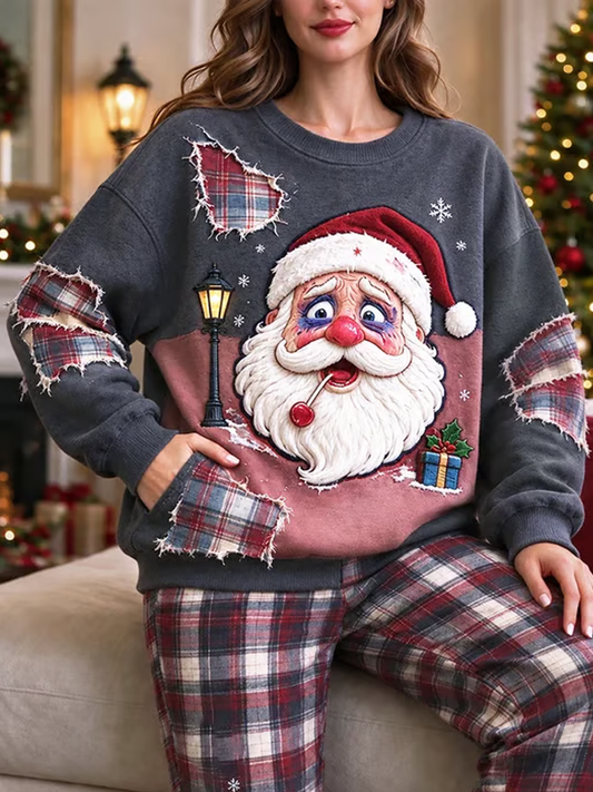 Women's Christmas Printed Regular Sweatshirt gracestitchs