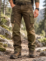 Men's Wilderness Trail Print Hike Lovers Casual  Cargo Pants gracestitchs