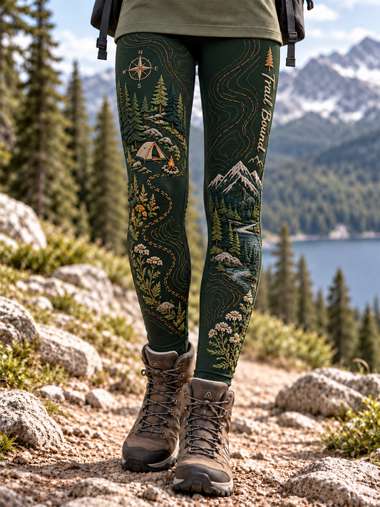 Women's Hiking Lover Printed Pants gracestitchs
