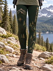 Women's Hiking Lover Printed Pants gracestitchs