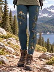 Women's Hiking Lover Printed Pants gracestitchs