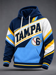 Men's Gift For Baseball Fans Print Oversized Drop-Shoulder Hoodie with Pockets gracestitchs
