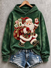 Women's Mahjong Santa Claus Hoodies gracestitchs