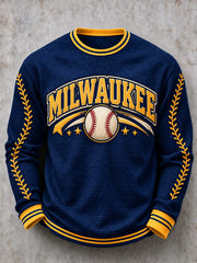 Men's Gift For Baseball Fans Print Waffle Top gracestitchs
