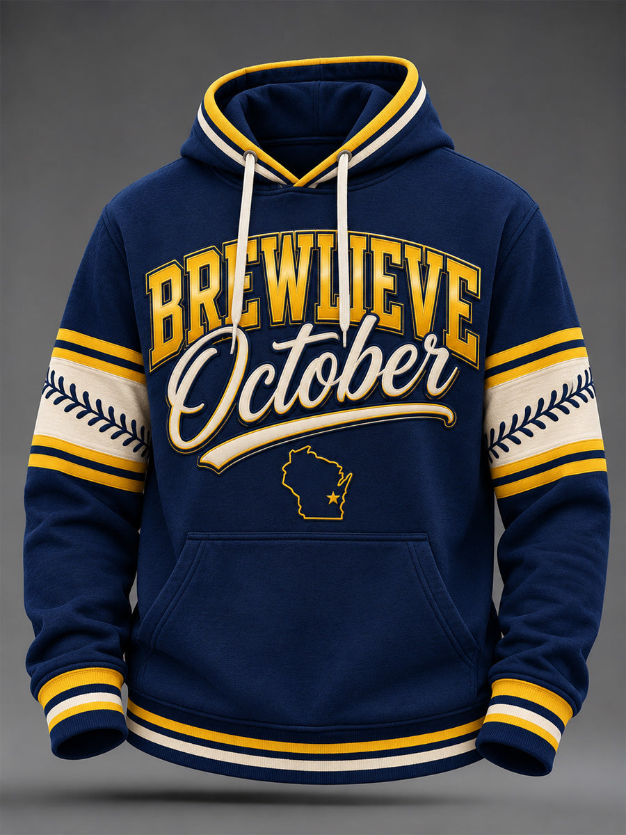Men's Gift For Baseball Fans Print Oversized Drop-Shoulder Hoodie with Pockets gracestitchs