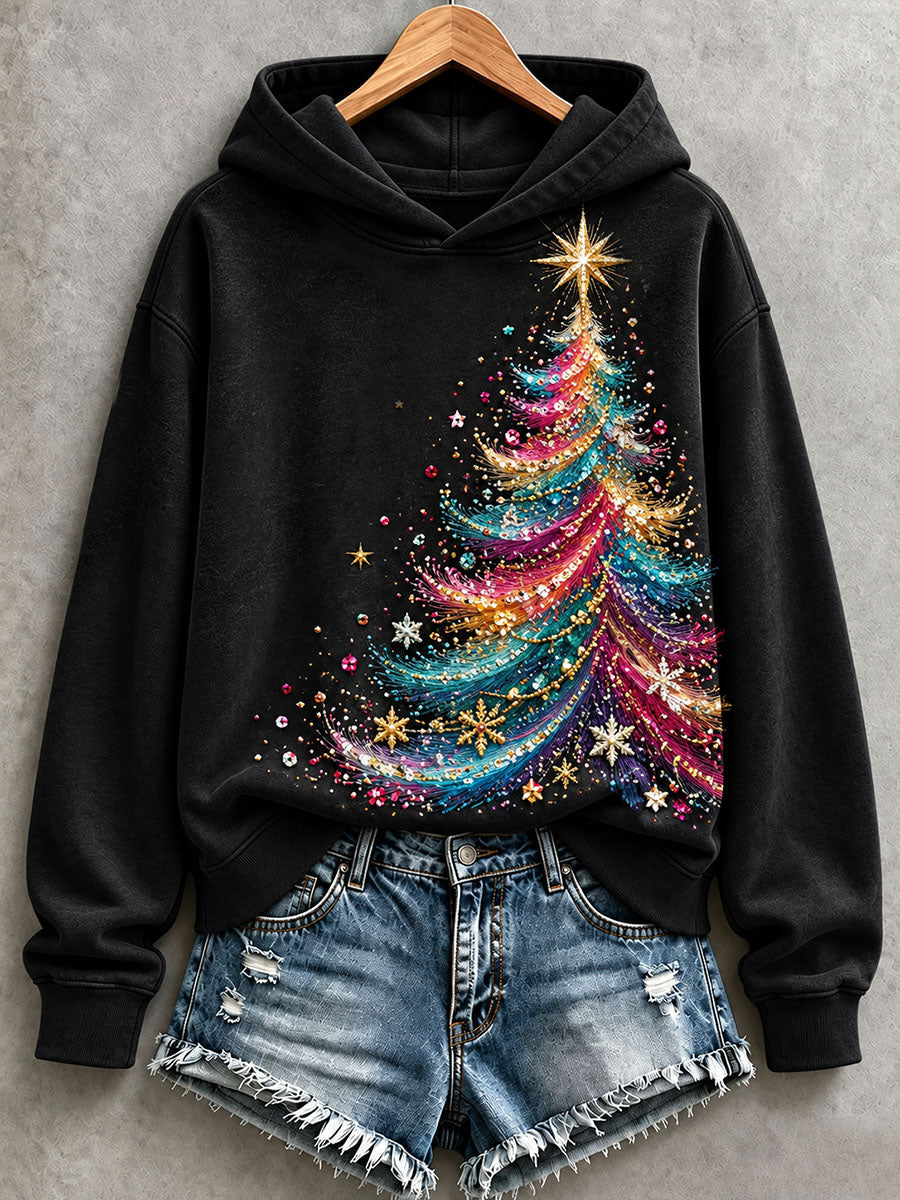 Women's Christmas Tree Hoodie gracestitchs