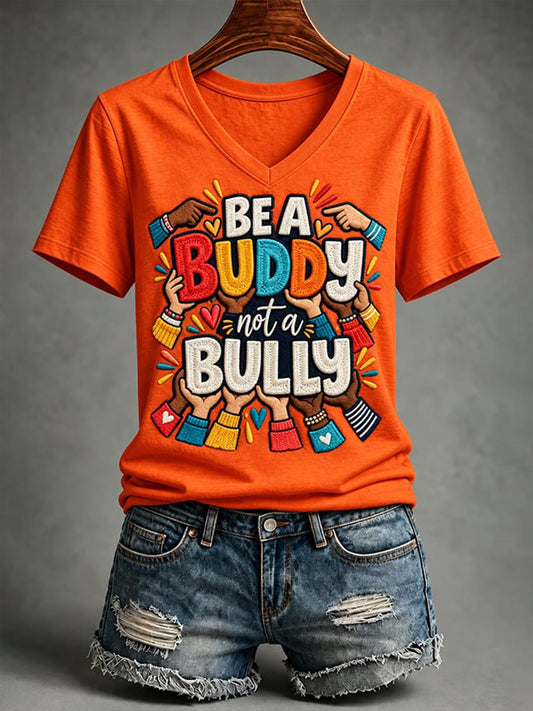 Women's End Bullying Print T-shirt gracestitchs
