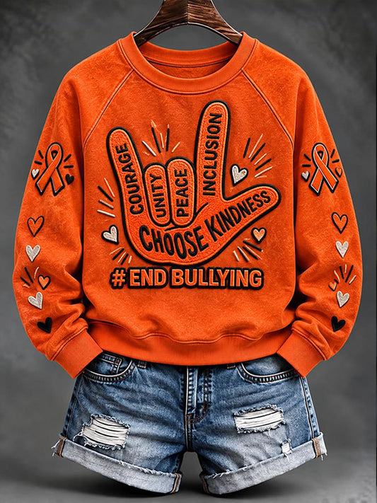 Women's End Bullying Print Sweatshirt gracestitchs