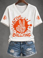 Women's End Bullying Print T-shirt gracestitchs