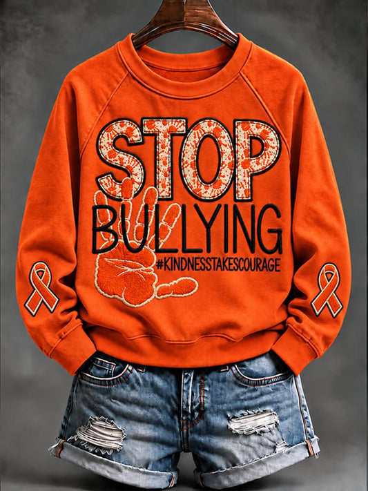 Women's End Bullying Print Sweatshirt gracestitchs