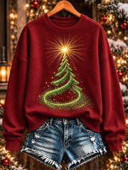 Women's Christmas Print Sweatshirt gracestitchs