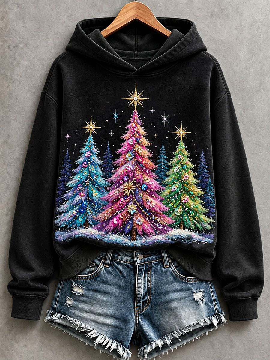 Women's Christmas Tree Hoodie gracestitchs