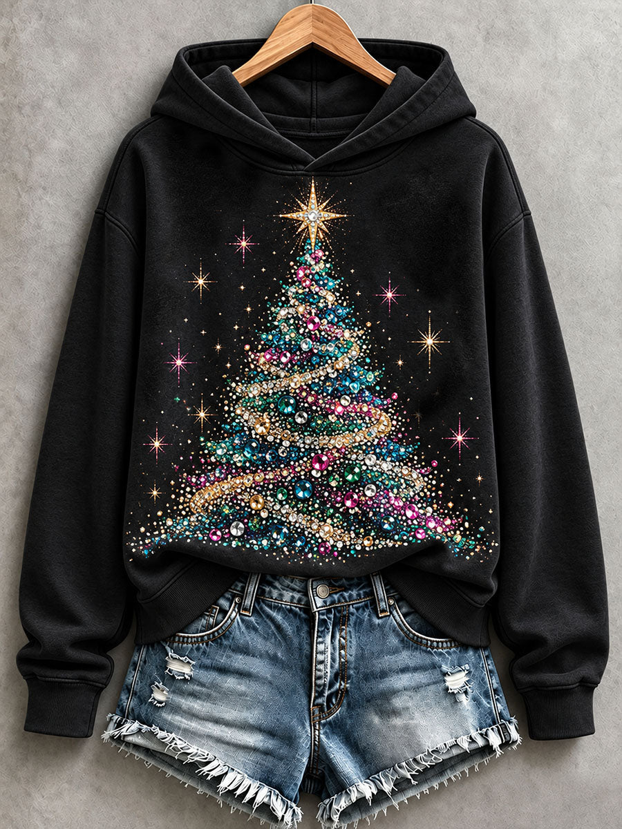 Women's Christmas Tree Hoodie gracestitchs