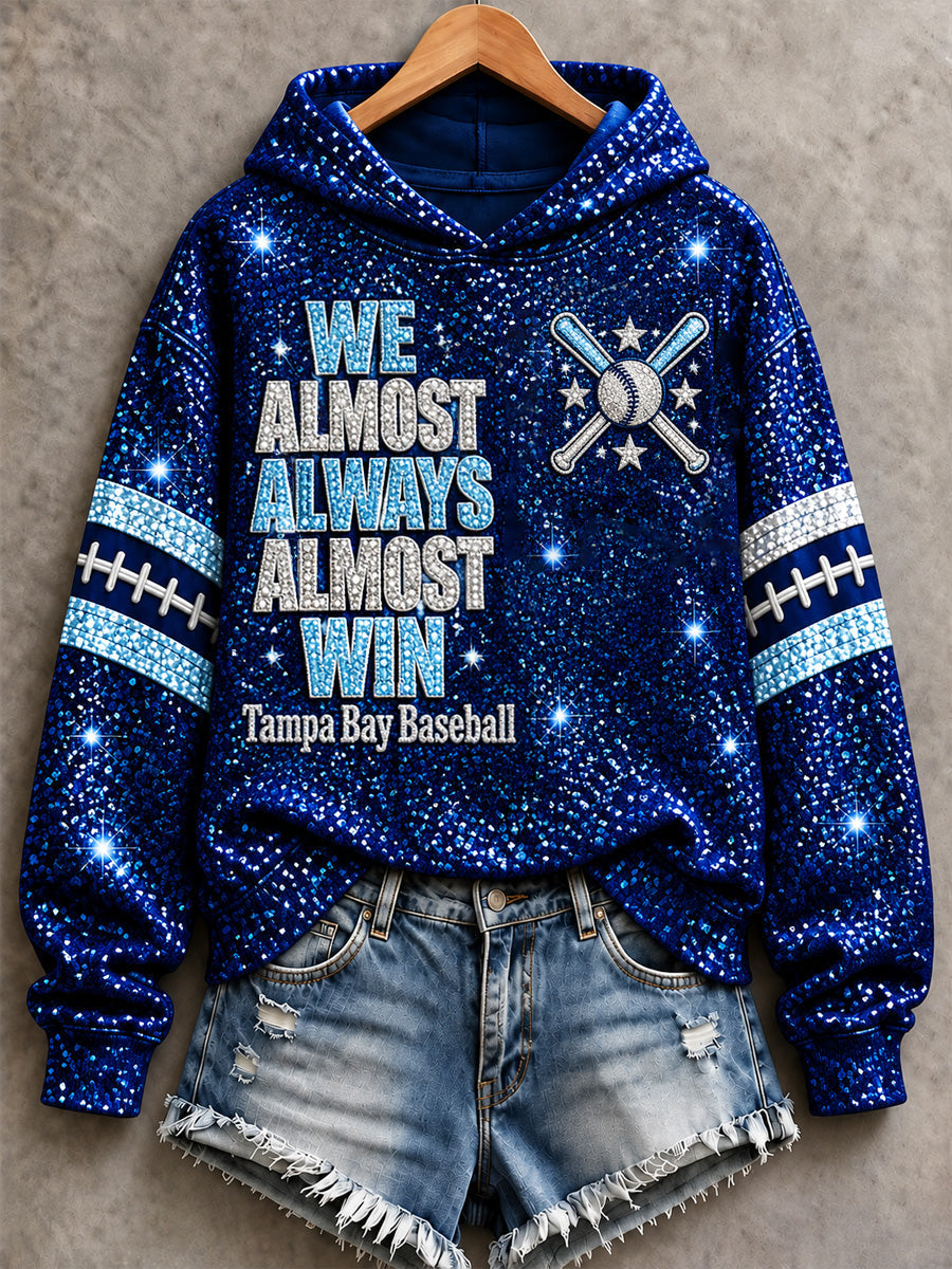 Women's Tampa Bay Baseball Lover Print Sweatshirt gracestitchs