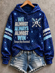 Women's Tampa Bay Baseball Lover Print Sweatshirt gracestitchs