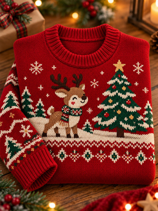Women's Vintage Nordic  & Retro Festive Holiday Pullover Christmas Sweater gracestitchs