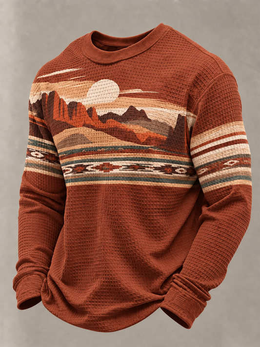 Men's West Waffle Sweatshirt gracestitchs