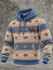 Men's West Checkered Cotton Hoodie gracestitchs